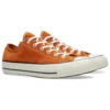 1970-tals OrangeBitte Retro Turn Fur Low Top Snygga kanvaskor Orange