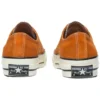 1970-tals OrangeBitte Retro Turn Fur Low Top Snygga kanvaskor Orange