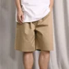 5-Pocket Baggy Shorts Asiatisk storlek ”Khaki”
