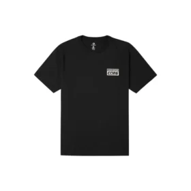 Alfabetlogotyptryck Retro Casual Kortärmad Svart