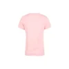 Alfabetmönstertryck Rund hals Kortärmad Rosa