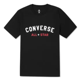 All Varsity T-shirt med tryck, asiatiska storlekar, ”Svart”