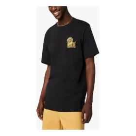 Applikation kortärmad T-shirt för män, svart
