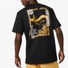 Applikation kortärmad T-shirt för män, svart