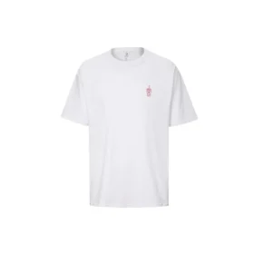 Applikation kortärmad T-shirt unisex vit