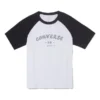 Baseball-T-shirt med logotyp, asiatiska storlekar, ”Vit Svart”