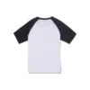 Baseball-T-shirt med logotyp, asiatiska storlekar, ”Vit Svart”
