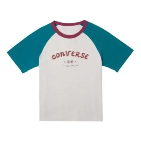 Baseball-T-shirt med logotyp, asiatiska storlekar ”White Blue”