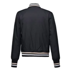 Baseballjackor Asiatisk storlek ”Black White”