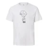 Basket-T-shirt med tryck ”Vit”