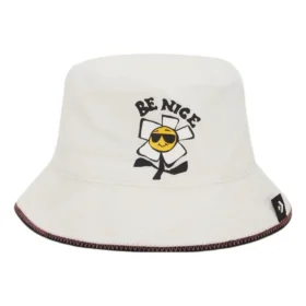 Be Nice Chambray Bucket Hat ”Egret”