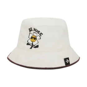 Be Nice Chambray Bucket Hat ”Egret”