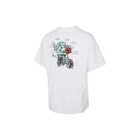 Biking World Tee Asia-storlek ”Vit”