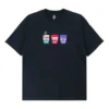 Bilder Applikation Kortärmad T-shirt Unisex Svart