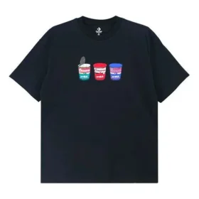Bilder Applikation Kortärmad T-shirt Unisex Svart