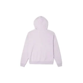 Broderad enfärgad hoodie i lila