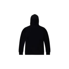 Broderad hoodie med stjärnmönster och hel dragkedja – asiatiska storlekar – ”Svart”