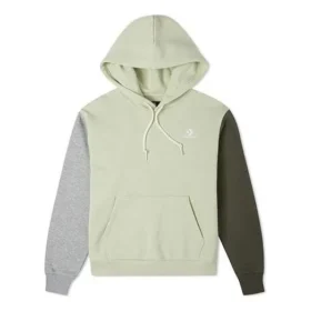 Broderad Star Chevron-hoodie i Aasiatisk storlek ”Olive”