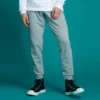 Broderad Star Chevron Jogger FT Asiatisk storlek ”Grå”
