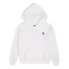 Broderad stjärn- och chevronmönstrad hoodie BB Asiatisk storlek ”Vit”