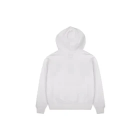 Broderad stjärn- och chevronmönstrad hoodie BB Asiatisk storlek ”Vit”