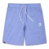 Broderade shorts med dragsko Asiatisk storlek ”Washed Indigo”