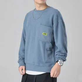 Carpenter Crew Pullover Sweater Asiatiska storlekar ”Lakeside Blue”
