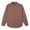 Carpenter Pocket Button Down långärmad skjorta Asiatisk storlek ”Brazil Nut”