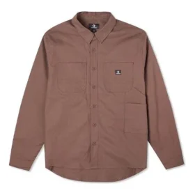 Carpenter Pocket Button Down långärmad skjorta Asiatisk storlek ”Brazil Nut”