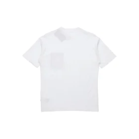 Casual kortärmad T-shirt med ficka för män, vit