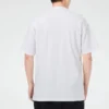 Casual kortärmad T-shirt med ficka för män, vit