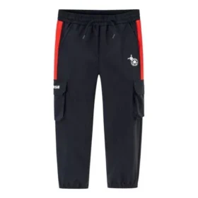 Casual långbyxor Asiatisk storlek ”Black Red”