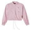 Casual skjortjacka med liten logotyp Rosa Lila