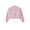 Casual skjortjacka med liten logotyp Rosa Lila