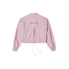 Casual skjortjacka med liten logotyp Rosa Lila