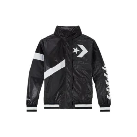 Casual Sports Logo Hooded Jackor Svart