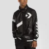 Casual Sports Logo Hooded Jackor Svart