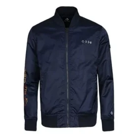 Casual Sports Stand Collar Jackor Asia Sizing ”Navy”
