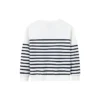 Casual Stripe Crew Sweater Asia Sizing ”Vit Svart”