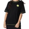 Casual T-shirt i asiatiska storlekar ”Black Yellow”