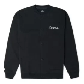 Chain Stitch Elevated Cardigan Pullover Asiatisk storlek ”Black”