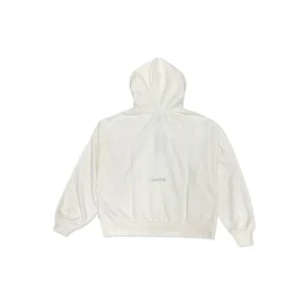 Chain Stitch Hoodie Asiatiska storlekar ”Beige”