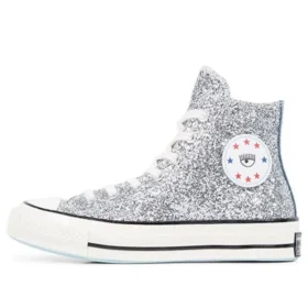 Chiara x Chuck 70 High ”Silver Glitter Blue”