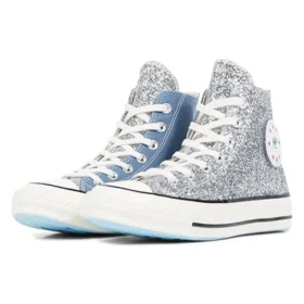 Chiara x Chuck 70 High ”Silver Glitter Blue”