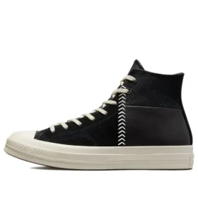 Chuck 70 Crafted Leather High ”Black Egret”