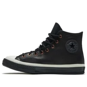 Chuck 70 HI ”Black Leather White”