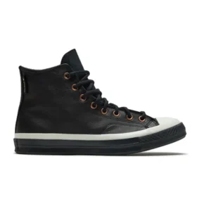 Chuck 70 HI ”Black Leather White”