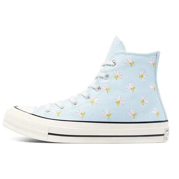 Chuck 70 High ”Broderat blommönster – Chambray Blue” Chuck 70 High ”Broderat blommönster – Chambray Blue”