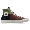 Chuck 70 High ”Crafted Patchwork – Trolled Green Earth Brown”