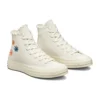 Chuck 70 High ”Embroidered Floral – Egret”